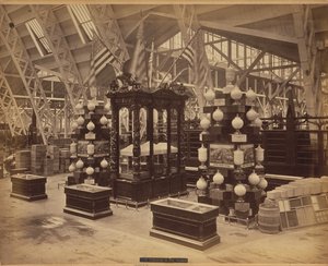 Kingsford, T., & Son, Oswego, N.Y., Exposición 210, Salón de Agricultura, Edificio, 1876 (impresión de albúmina) de American Photographer